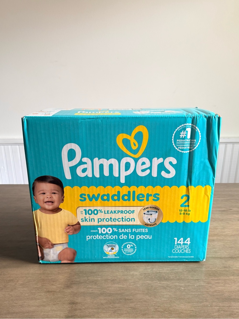 Pampers Swaddlers Diaper 144 Pack - Size 2 (12-18 lbs)